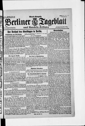 Berliner Tageblatt und Handels-Zeitung vom 21.07.1919