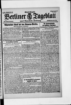 Berliner Tageblatt und Handels-Zeitung vom 26.07.1919