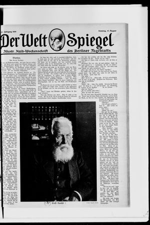 Berliner Tageblatt und Handels-Zeitung vom 17.08.1919