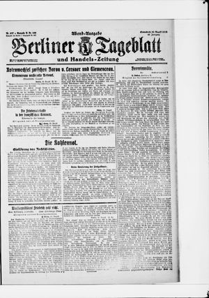 Berliner Tageblatt und Handels-Zeitung vom 30.08.1919