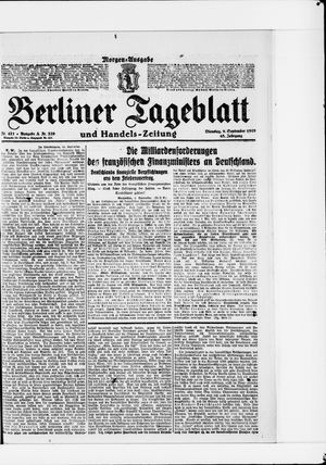 Berliner Tageblatt und Handels-Zeitung vom 09.09.1919
