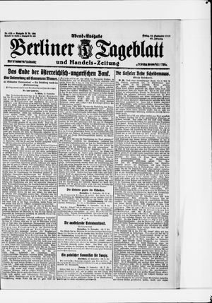 Berliner Tageblatt und Handels-Zeitung vom 12.09.1919