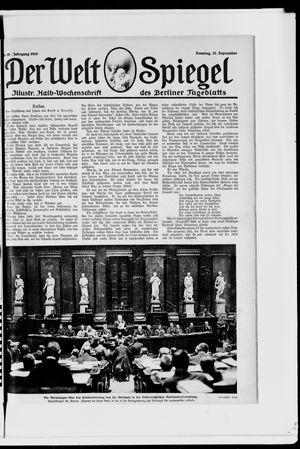 Berliner Tageblatt und Handels-Zeitung vom 21.09.1919