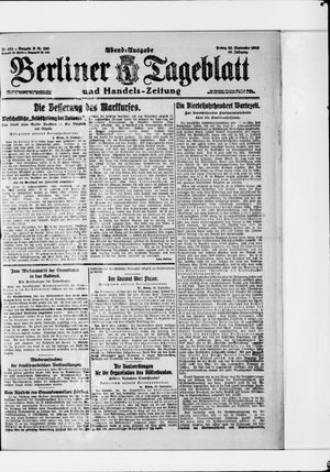 Berliner Tageblatt und Handels-Zeitung vom 26.09.1919