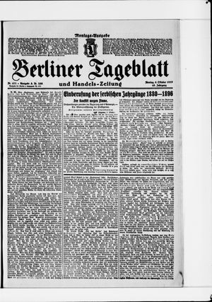 Berliner Tageblatt und Handels-Zeitung vom 06.10.1919