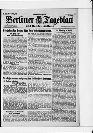 Berliner Tageblatt und Handels-Zeitung vom 07.10.1919