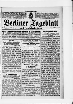 Berliner Tageblatt und Handels-Zeitung vom 10.10.1919