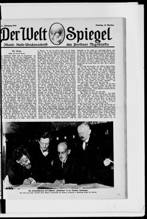 Berliner Tageblatt und Handels-Zeitung vom 12.10.1919