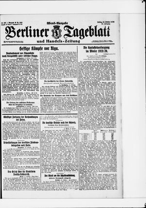 Berliner Tageblatt und Handels-Zeitung vom 17.10.1919