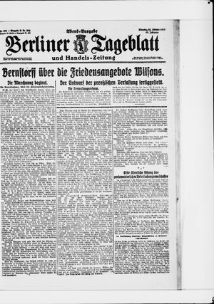 Berliner Tageblatt und Handels-Zeitung vom 21.10.1919