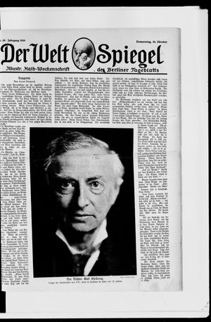 Berliner Tageblatt und Handels-Zeitung vom 23.10.1919