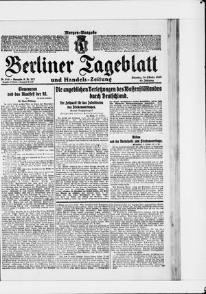Berliner Tageblatt und Handels-Zeitung vom 28.10.1919