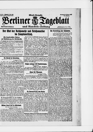 Berliner Tageblatt und Handels-Zeitung vom 28.10.1919