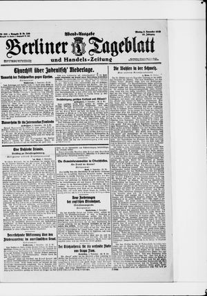Berliner Tageblatt und Handels-Zeitung vom 03.11.1919