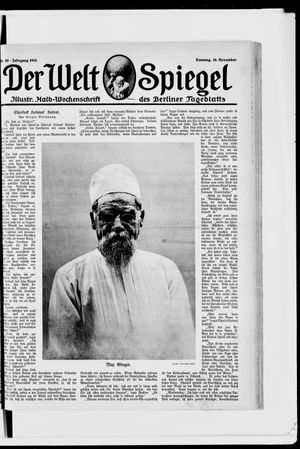 Berliner Tageblatt und Handels-Zeitung vom 16.11.1919