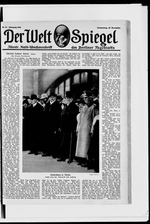 Berliner Tageblatt und Handels-Zeitung vom 20.11.1919