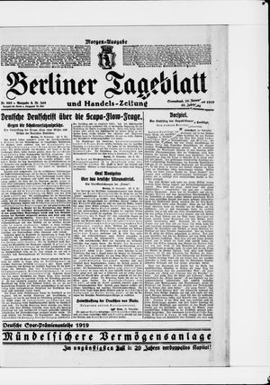 Berliner Tageblatt und Handels-Zeitung vom 29.11.1919