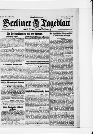 Berliner Tageblatt und Handels-Zeitung on Dec 1, 1919