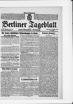 Berliner Tageblatt und Handels-Zeitung vom 04.12.1919