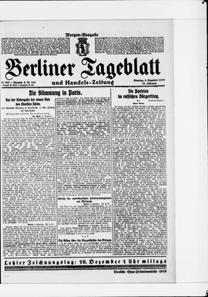 Berliner Tageblatt und Handels-Zeitung vom 09.12.1919