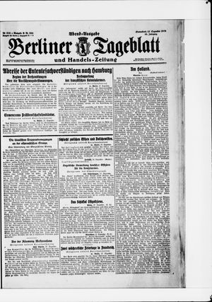 Berliner Tageblatt und Handels-Zeitung vom 27.12.1919