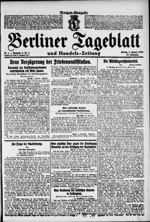 Berliner Tageblatt und Handels-Zeitung on Jan 2, 1920