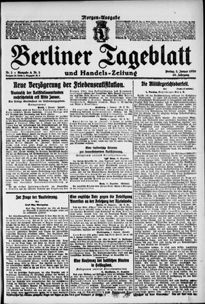 Berliner Tageblatt und Handels-Zeitung vom 02.01.1920