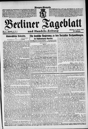 Berliner Tageblatt und Handels-Zeitung vom 06.01.1920