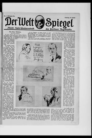 Berliner Tageblatt und Handels-Zeitung on Jan 25, 1920