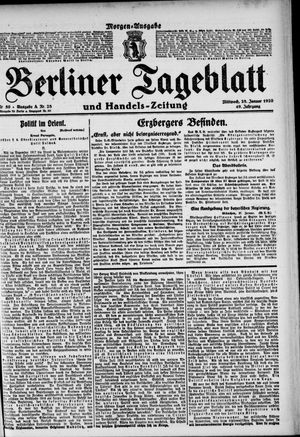 Berliner Tageblatt und Handels-Zeitung vom 28.01.1920