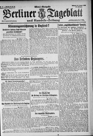 Berliner Tageblatt und Handels-Zeitung vom 28.01.1920