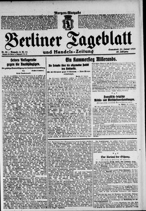 Berliner Tageblatt und Handels-Zeitung vom 31.01.1920