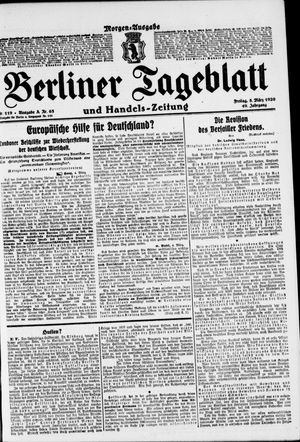 Berliner Tageblatt und Handels-Zeitung on Mar 5, 1920