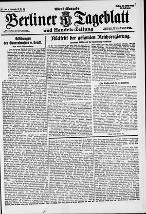 Berliner Tageblatt und Handels-Zeitung vom 26.03.1920