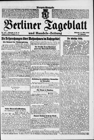 Berliner Tageblatt und Handels-Zeitung vom 31.03.1920