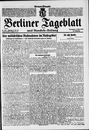 Berliner Tageblatt und Handels-Zeitung on Apr 3, 1920