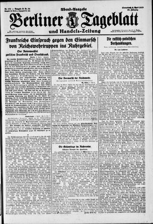 Berliner Tageblatt und Handels-Zeitung on Apr 3, 1920