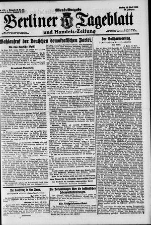 Berliner Tageblatt und Handels-Zeitung vom 16.04.1920