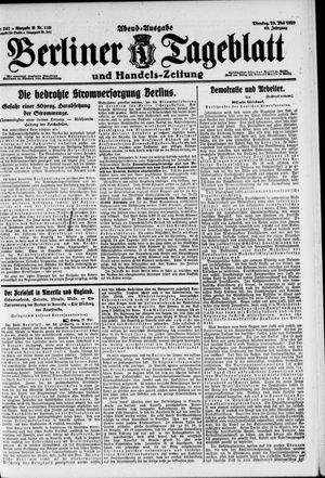 Berliner Tageblatt und Handels-Zeitung vom 23.05.1920