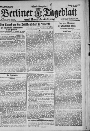 Berliner Tageblatt und Handels-Zeitung on Jun 29, 1920