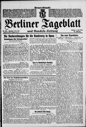 Berliner Tageblatt und Handels-Zeitung vom 02.07.1920