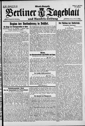 Berliner Tageblatt und Handels-Zeitung vom 02.07.1920