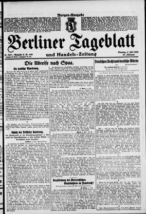 Berliner Tageblatt und Handels-Zeitung vom 04.07.1920