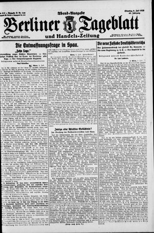 Berliner Tageblatt und Handels-Zeitung vom 06.07.1920