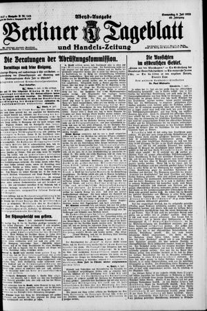 Berliner Tageblatt und Handels-Zeitung vom 08.07.1920