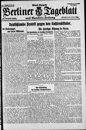 Berliner Tageblatt und Handels-Zeitung vom 10.07.1920