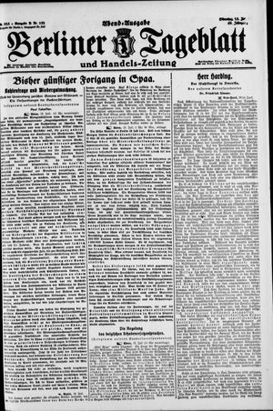 Berliner Tageblatt und Handels-Zeitung vom 13.07.1920
