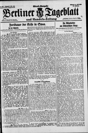 Berliner Tageblatt und Handels-Zeitung vom 14.07.1920