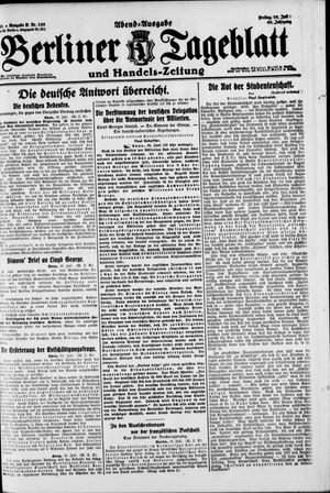 Berliner Tageblatt und Handels-Zeitung vom 16.07.1920