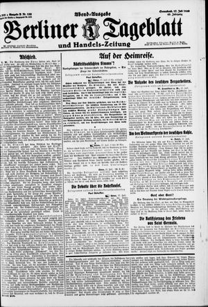 Berliner Tageblatt und Handels-Zeitung vom 17.07.1920
